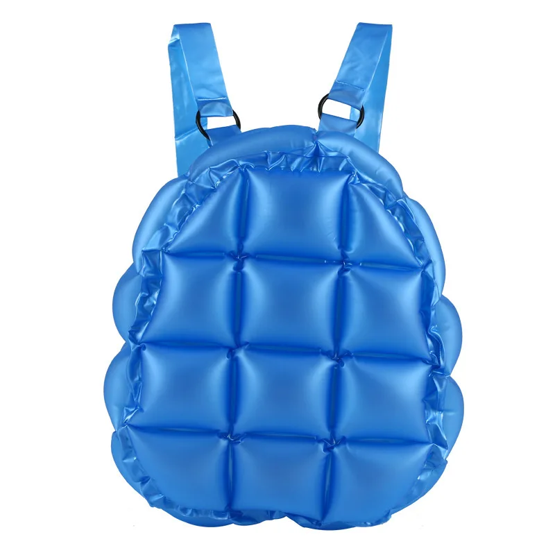 Zaino carino gonfiabile in Pvc borsa da scuola di grande capacità borsa da scuola impermeabile borsa da spiaggia Color caramella borsa da scuola per