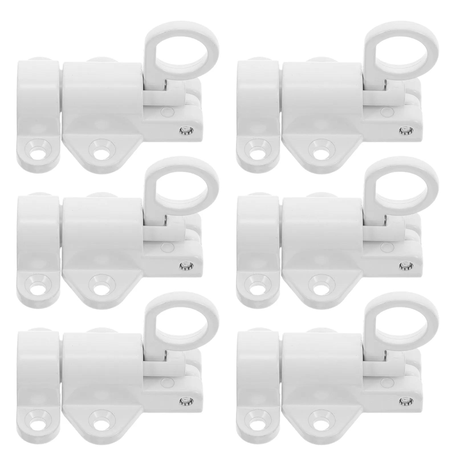 

6pcs Door Latch Lock Aluminum Alloy Automatic Spring Door Bolt Lock Bolts Sliding Home Window Security Hardware