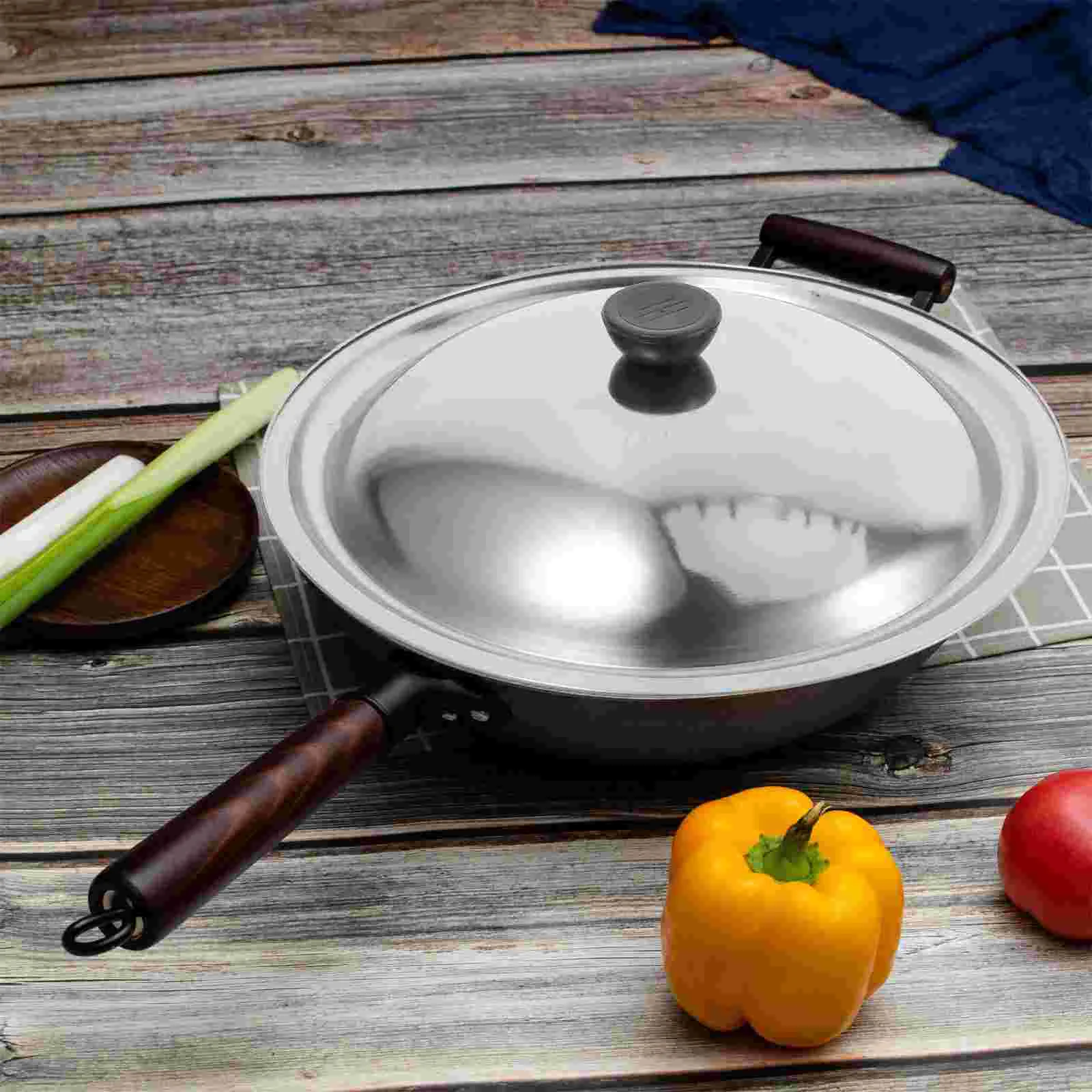 Pot Cover Grease Splatter for Frying Pan Stainless Steel Lid Knob Kitchen Lids Pans 201 Replacement