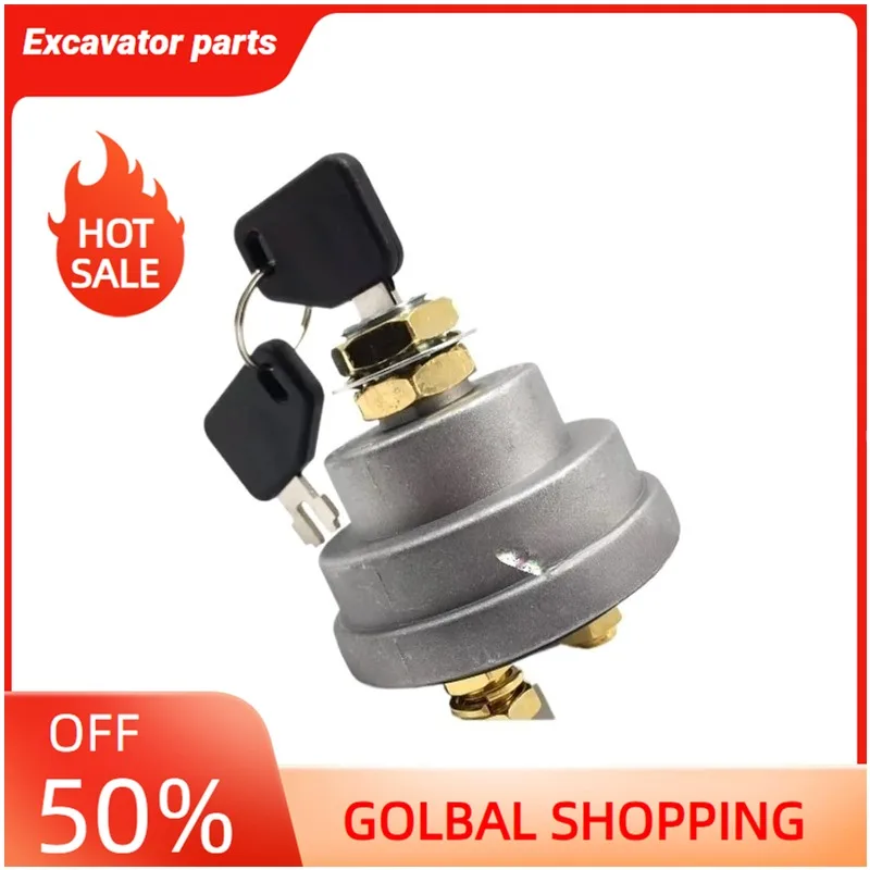 

Excavator Suitable for R R60/80/225/215/305-7-9 Power Main Switch, Battery Box switchexcavator Parts(Ordinary-9 Four-Wire)