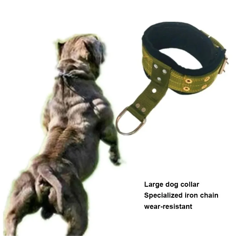 Bulldog Thickened Wear-resistant Pad Collar Pitbull Weight Bearing Training For Medium And Large Dog Tow Chain Tire Equipment