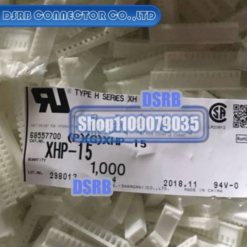 

100pcs/lot XHP-15 Plastic shell 15P 2.5MM legs width 100% New and Original connector new original