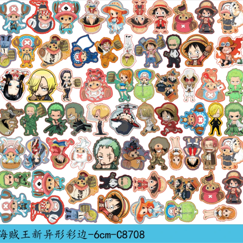 

Japanese anime One Piece hunter Acrylic Patch 2/4/6/8cm Double Transparent Handmade DIY PP clip key chains accessory material