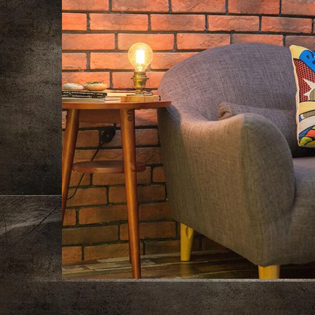 

Retro Desk Lamp Industrial Style Mini Night for Home Bedroom Living Room Study Hallway Restaurant Gifts