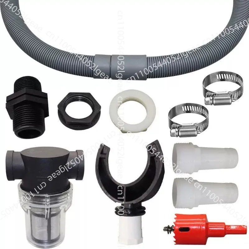 Rain Catcher Rain Barrel Diverter Rainwater Collection System 1 Set 75Mm Flex Hose Durable Sealing Rubber Ring Durable