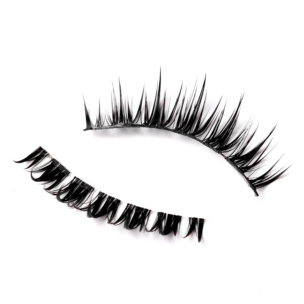 Manga Lashes Natural Look Fałszywe rzęsy Cosplay Fałszywe rzęsy Anime Lashes Mink Wispy Fluffy Spiky 3D Volume Eyelashes Pack