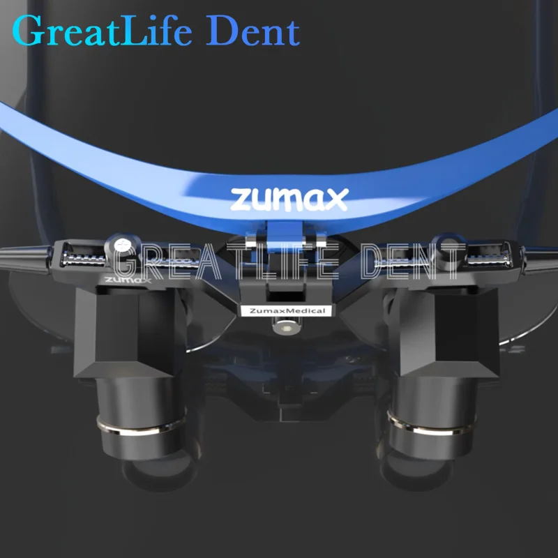 GreatLife Dent 3X4X5X ZUMAX DFK Dentisit Surgical Headlight Surgery Beyond Vision Dental Magnifier Refractives Binocular Loupes