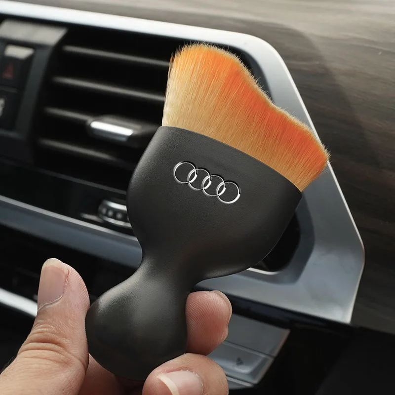 Araba Styling temizleme fırçası aracı hava çıkış boşluğu toz sökücü Audi Quattro için Sline A3 A4 A6 A5 Q5 A1 Q7 Q3 Q2 Q8 A7 A8 TT S1 S1