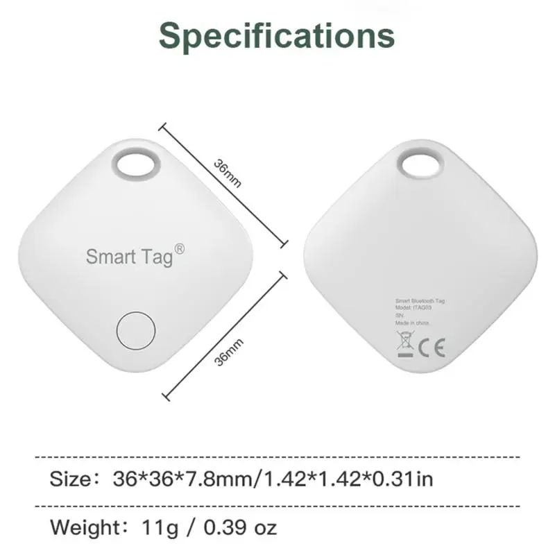 Smart Tag für Apple finden meine Mini Smart Tracker GPS Reverse Track verloren Handy Haustier Kinder iOS System Smart Air Tag