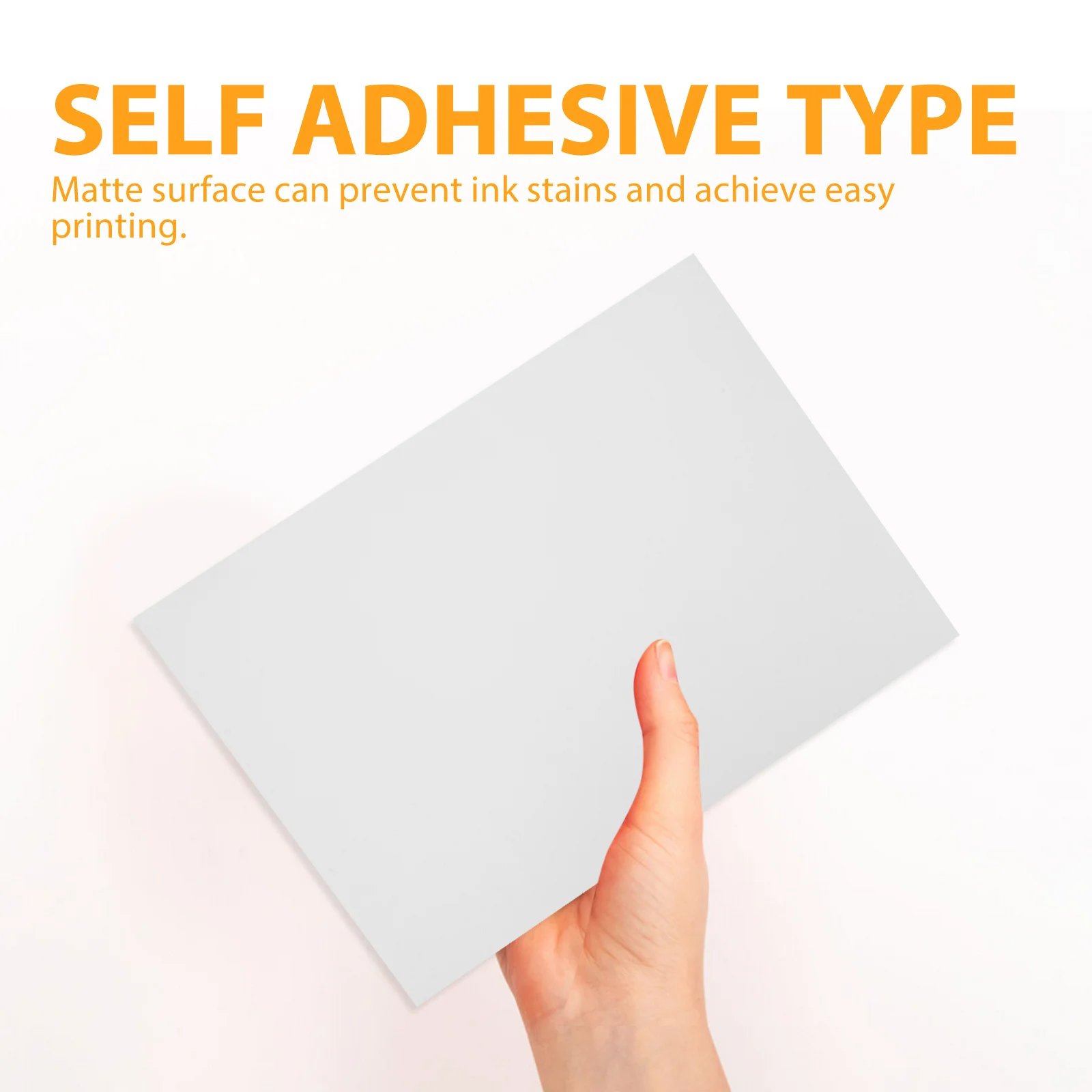 100 Sheets A4 Self Adhesive Matte Label Paper Printable Stickers for Printer Waterproof Label Sheets A4 Sticky Labels