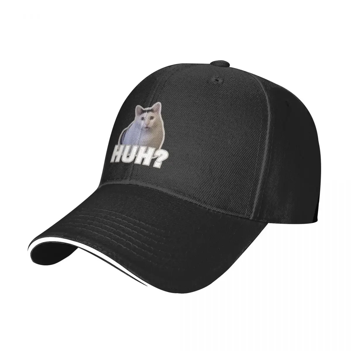 

Huh cat meme Huh Baseball Cap Rugby fishing hat Luxury Man Hat Golf Men Women's