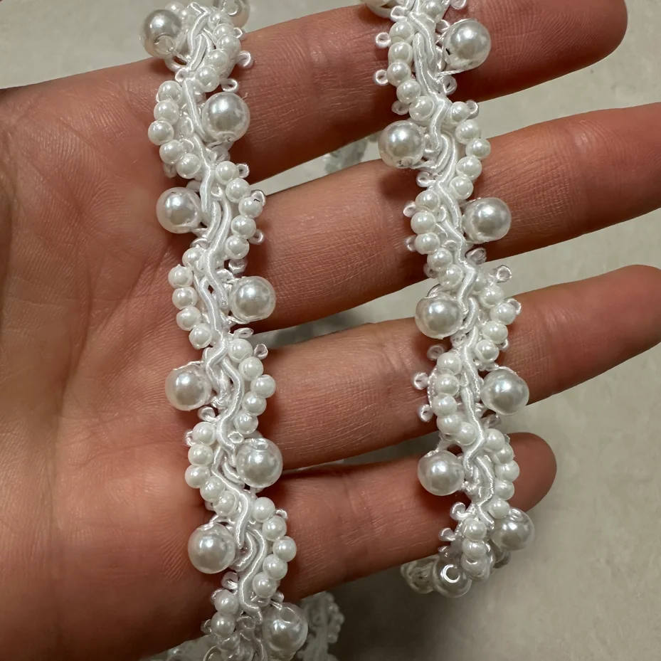 0,5m Hiasan Renda Bordir denga - Crystal Mesh Fabric ulasan dan harga