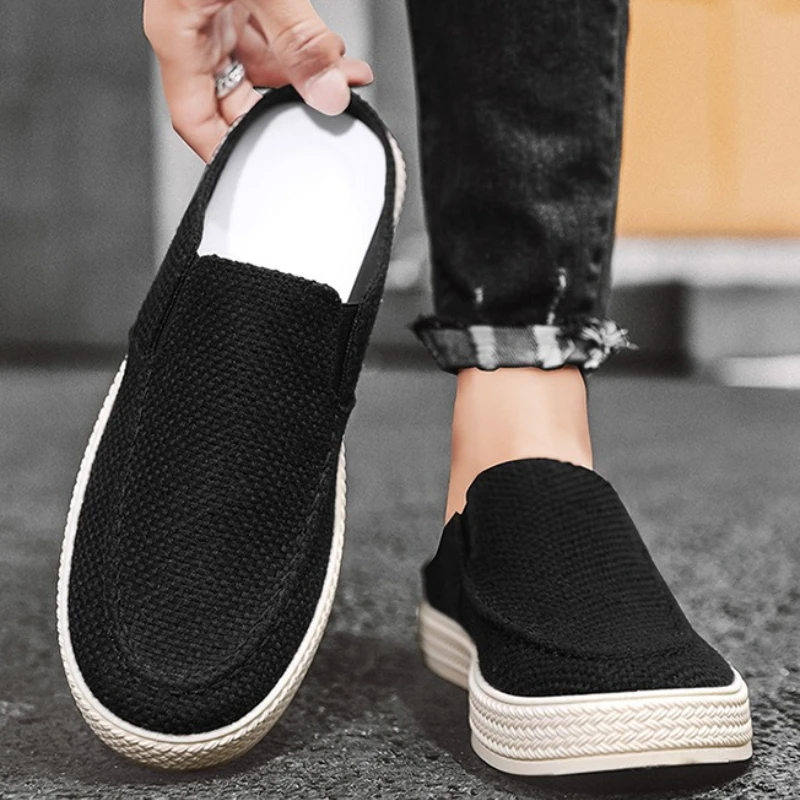 

Men's daily versatile comfortable slippers anti slip wear-resistant simple lightweight breathable simple man shoes