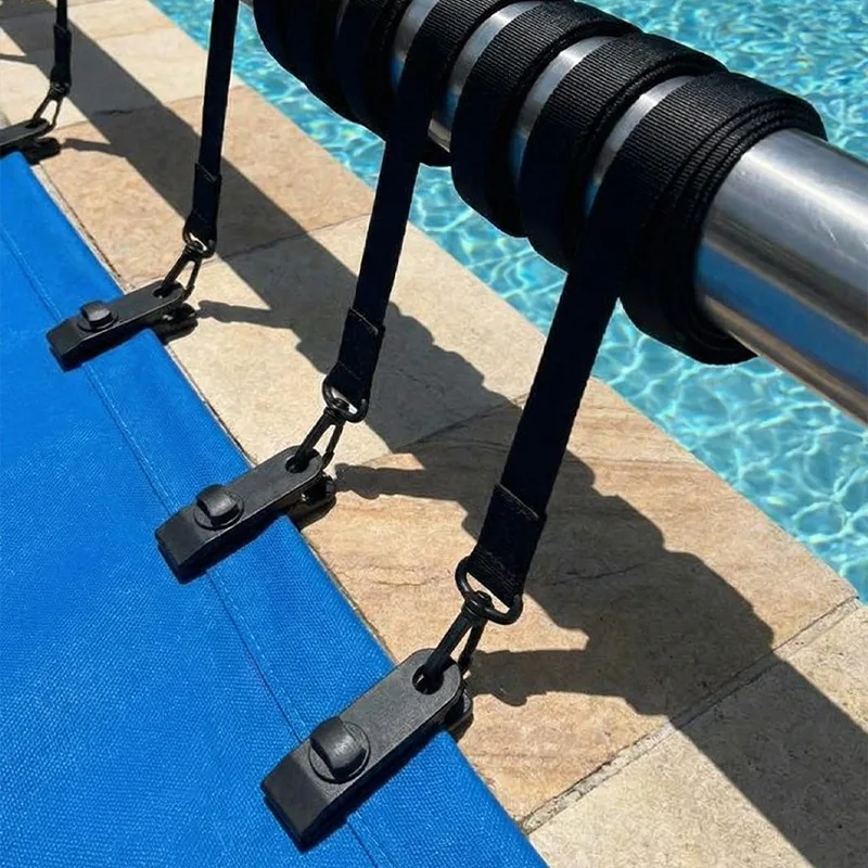 Camping Outdoor Fastener Clip Windproof Rope Lock Fits Tent Canopy Setup Swimming Pool Film Rolling Daily Outdoor Gear