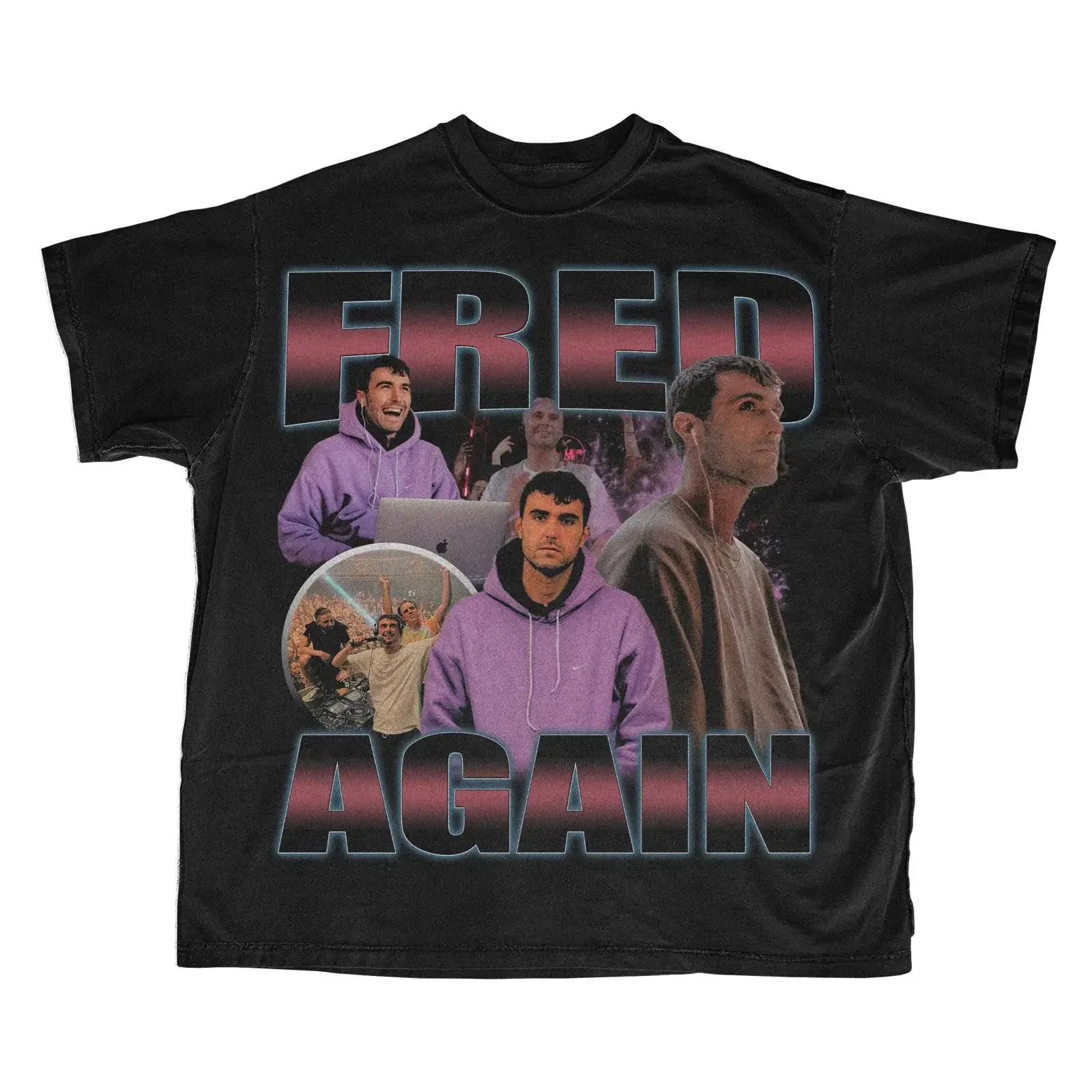 Fred Again Vintage 90 amp 39 s Rave T Shirt vintage Washed graphic Comfortable Stretched Casual Stylish Unisex Versatile
