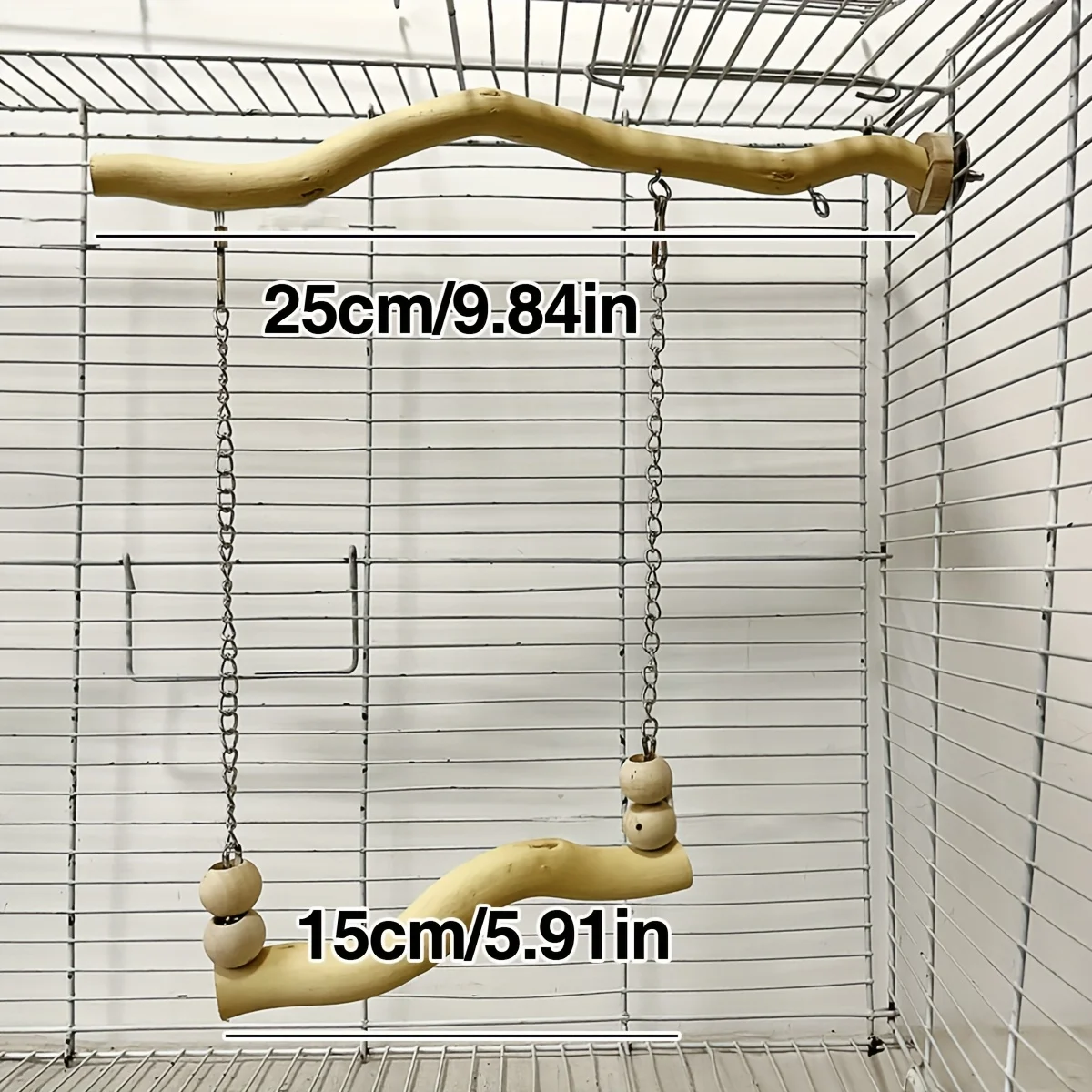 1 Piece of Accessory, Color and Style Shipped Randomly, Parrot Suspension Bridge Toy, Budgerigar, Lovebird, Cockatiel Toy, Swing Supplies, Stand, Perch, Pole, Resting Wood, Claw Grinding Toy