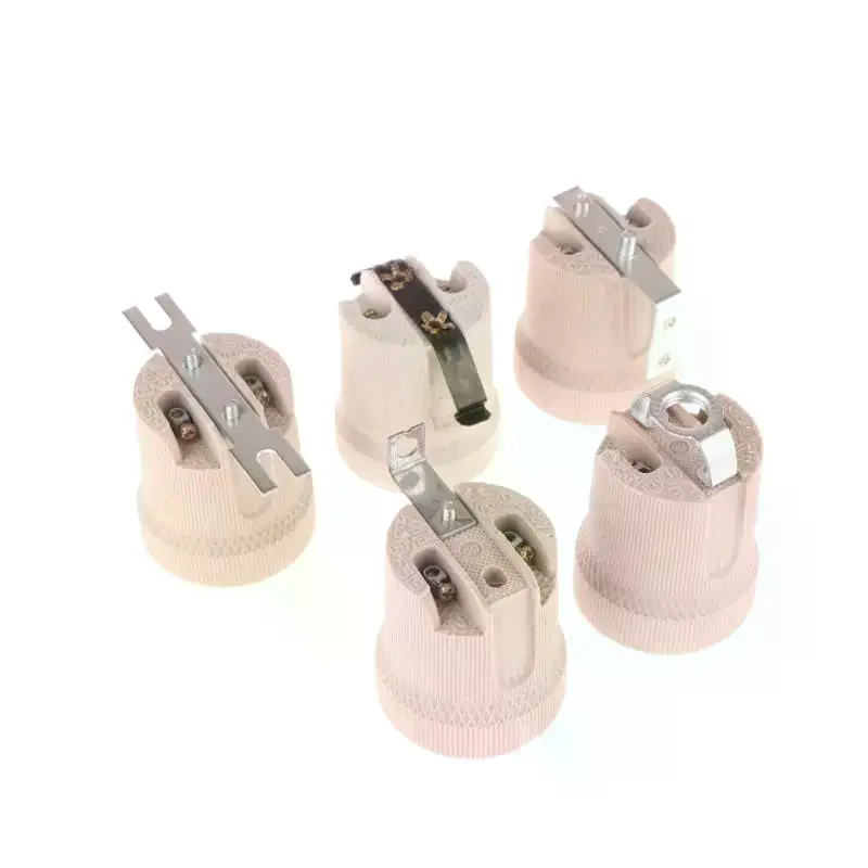 

1 шт. Керамический винтажный патрон E27 с большой резьбовой гайкой для лампы, держатель-крепление, аксессуар для фиксации