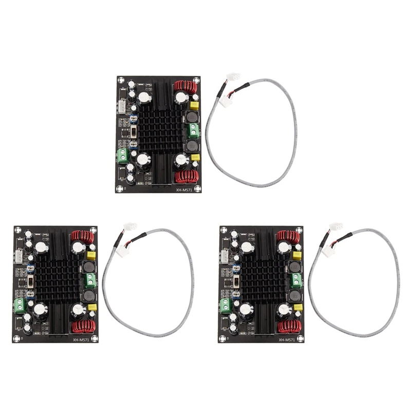 3X Xh-M571 High Power ซับวูฟเฟอร์เสียงดิจิตอลเครื่องขยายเสียงรถเข็น Boost Amplifiers Mono 150W