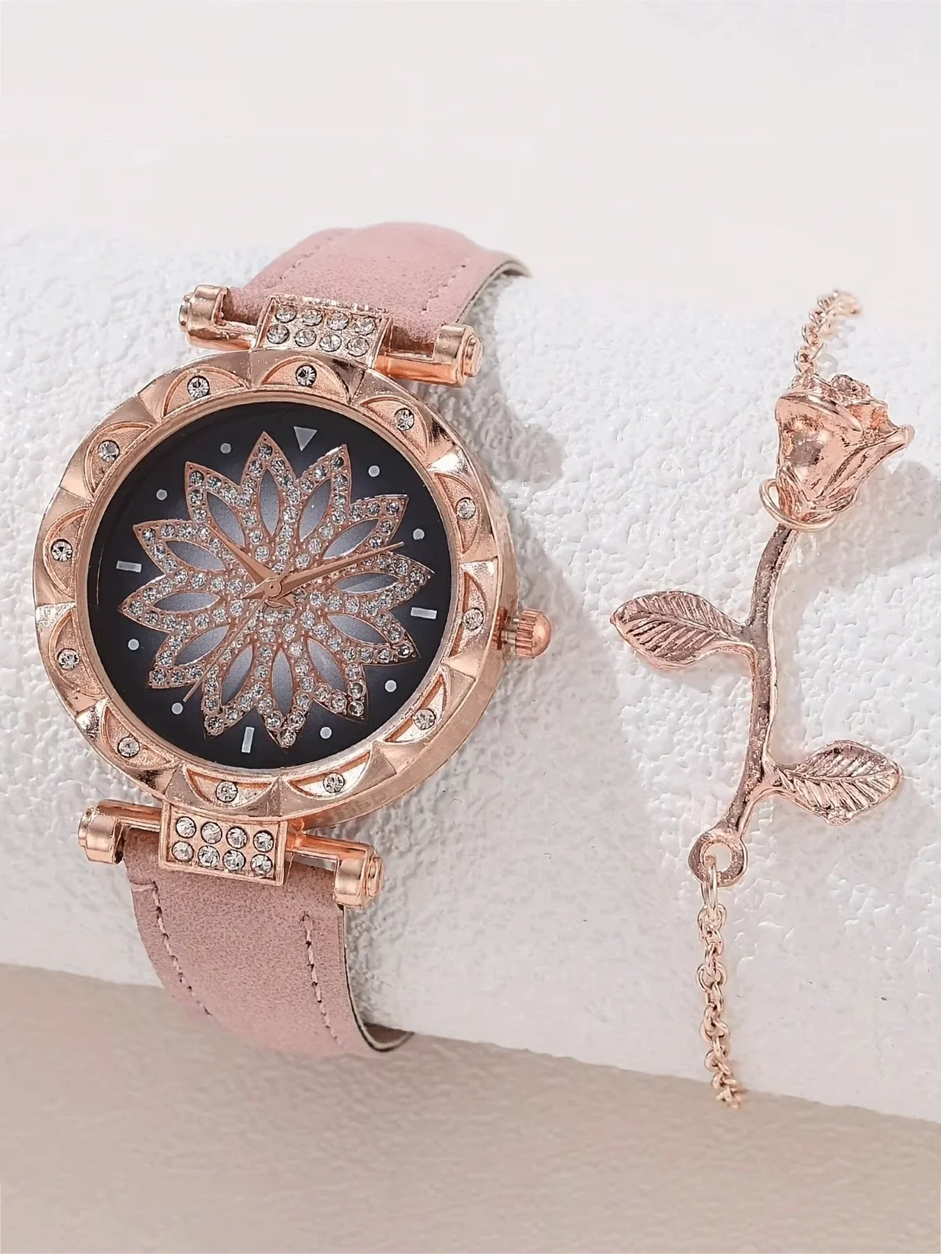 2-piece Women's Watch Fashion Watch Women's Versatile High end Women's Watch Women's Watch Set