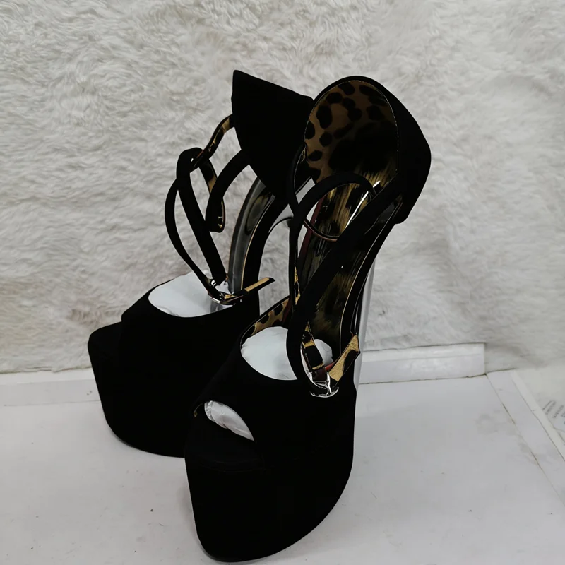 

Черные босоножки на платформе с пряжкой, с открытым носком, на тонком высоком каблуке, модные, летние, повседневные, больших размеров, женская обувь Zapatillas Mujer