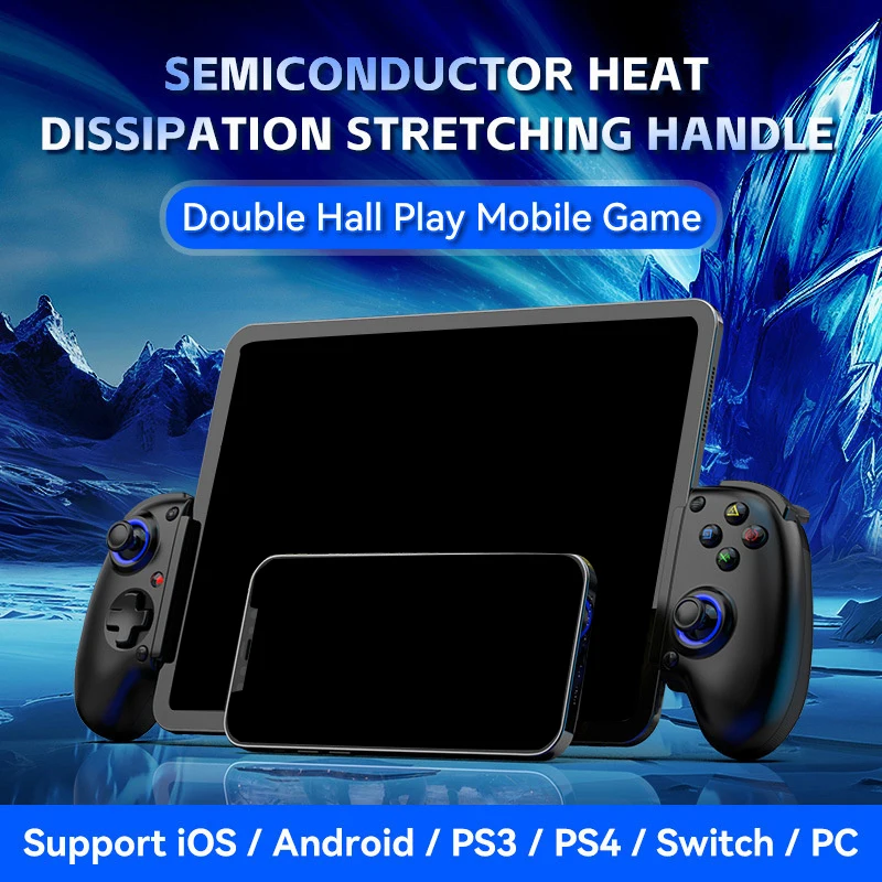 

Wireless Phone Cooling Gamepad Game Controller For Iphone Android Phone Tablet Cooler For Switch XBOX PS4 Steam Streaming Game