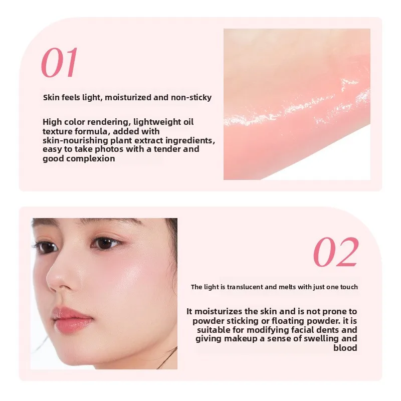 ForeverkeyTwo Color Blush plaque intégrée maquillage du visage crème hydratante éclaircissante imperméable facile coloration durable mat Blush