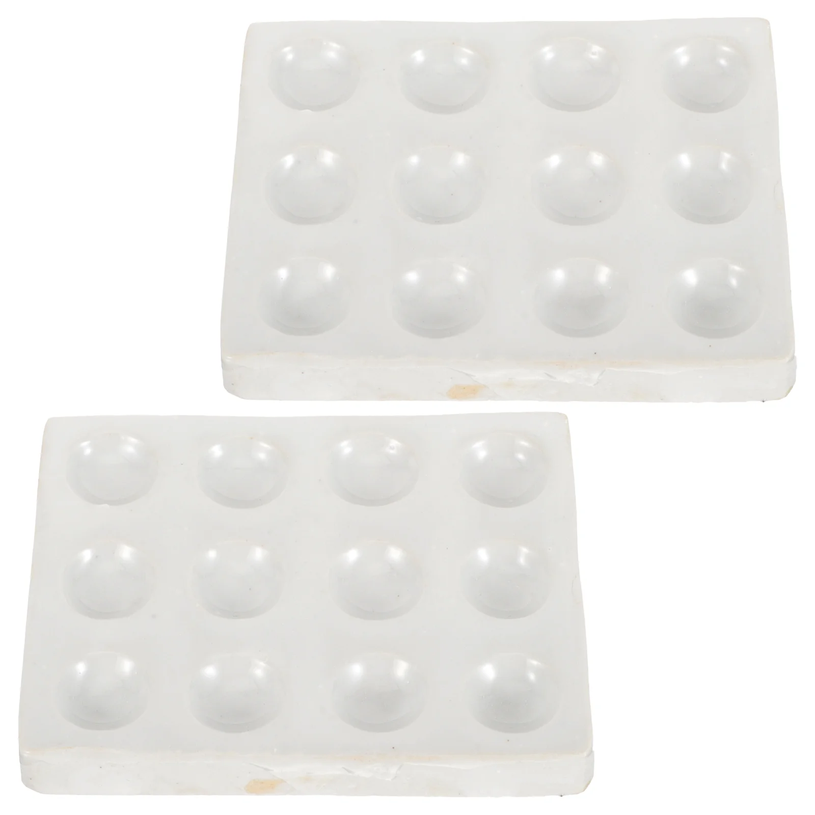 

2 Pcs Ceramic Reaction Plate Porcelain Chemical Testing Spot for Scientific Experiment Ceramics Laboratory