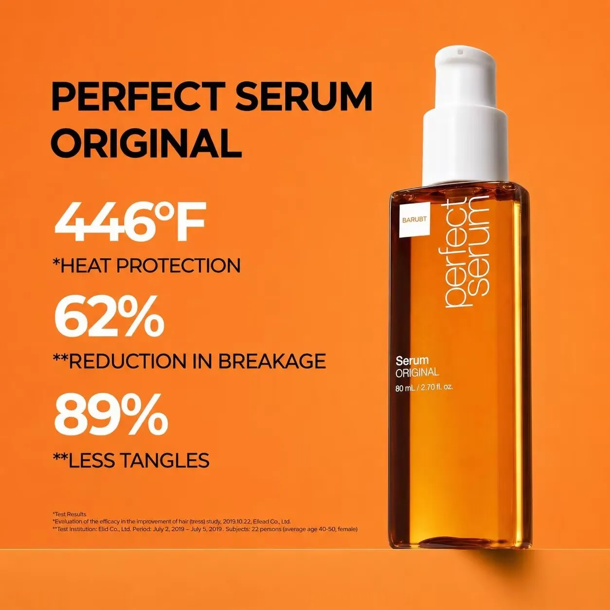 Original Perfect Serum Hair Oil for Frizzy & Dry Hair Instantly Shiny, Silky, And Revitalized Korean Hair Care Lightweight 80ml