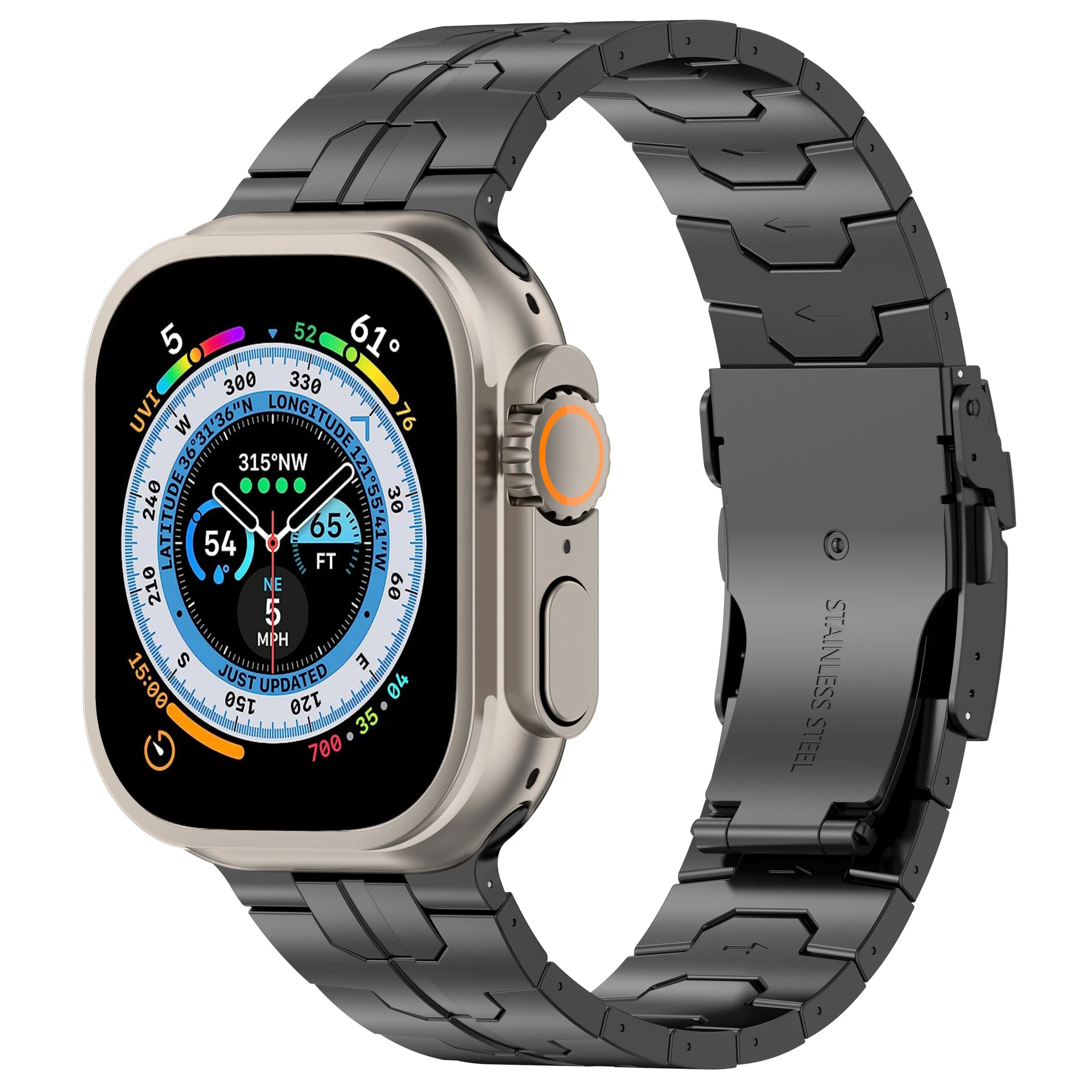 Titanium Bracelet For Apple Watch Ultra 2 1 49mm 45mm 44mm 42mm Luxury Metal Band For iWatch Series 9 8 7 6 5 4 se 40 41mm Strap