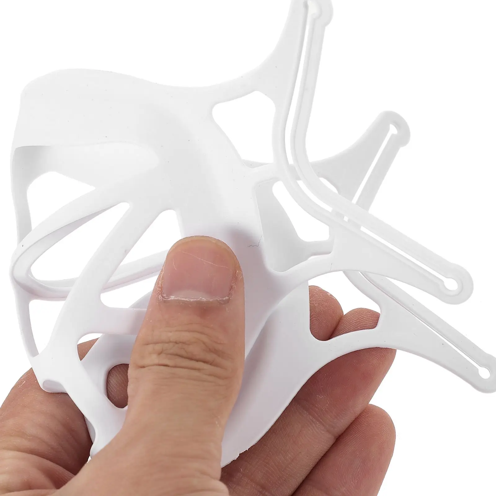 

10pc White Plastic Reusable Waterproof Inner Support Inner Frame For Mask Frame for Mask Easy Clean Store Save
