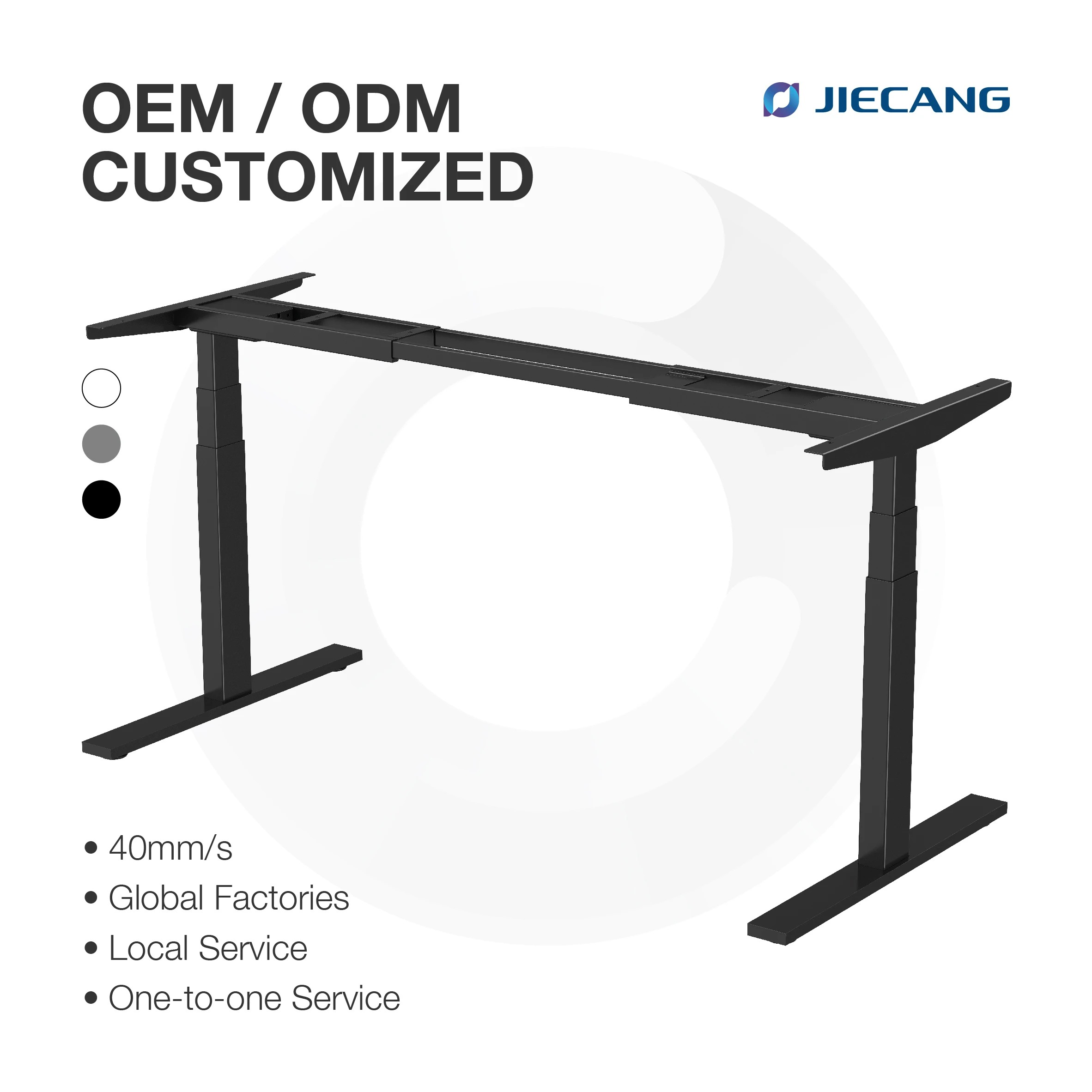 Workstation Ergonomic Sit Stand Desk Frame Classic Computer Height Adjustable Desk Frame