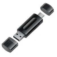 Multifunction 4-in-1 USB TYPE-C Card Reader External Storage Black Stretch for Memory Stick USB 2.0 Mini SD TF Card Reader