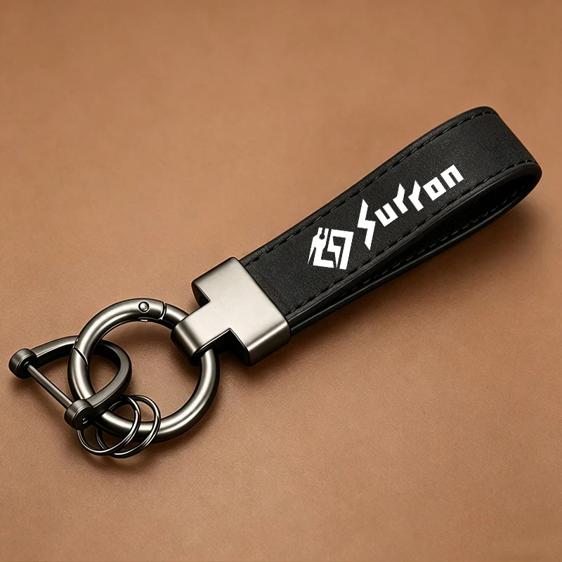 Deluxe Fashion Suede KeyChain Horseshoe Buckle Motorcycle Key Ring For Sur Ron Surron 48T 52T 54T 58T 64T Light Bee X S Lightbee