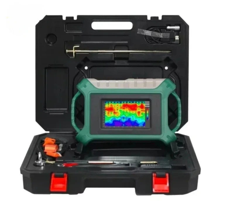 AIDU ADMT-300S-X Underground Water Detector Machine, 7 Inch Touch Screen, Real-time 2D/3D And Curve Images, AI Analysis