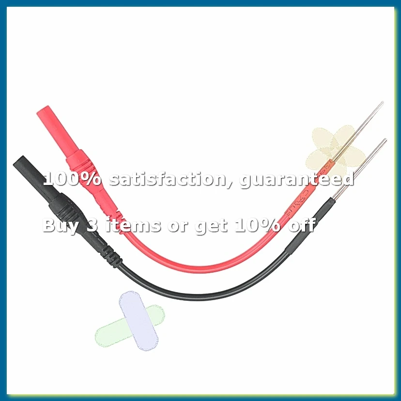 ●2 PCS Flexible Spoon Back Probes, Back Probe Pins Automotive Compatible with 4mm Banana Plug Test Leads