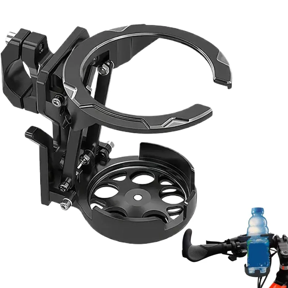 NEW Motorcycle Foldable Water Cup Bracket For Electric Bicycle Sport Cycling 360° Adjustable Handlebar Drink Holder Accessories