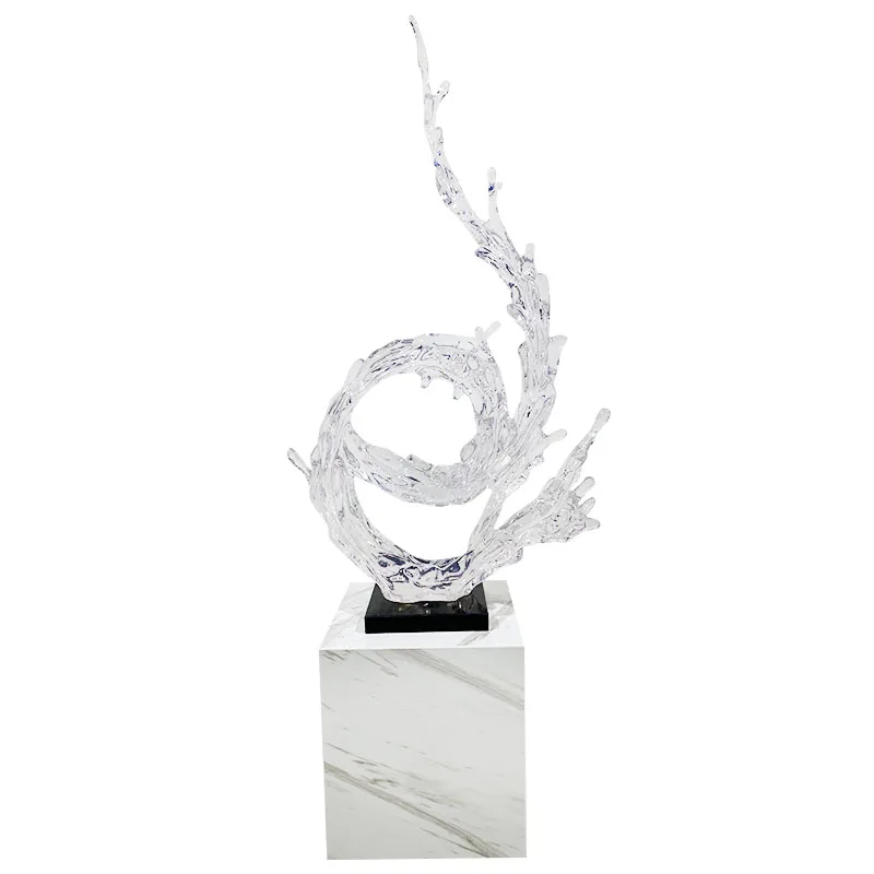 LL Customized Modern Abstract Resin Sculpture Spray Ornaments