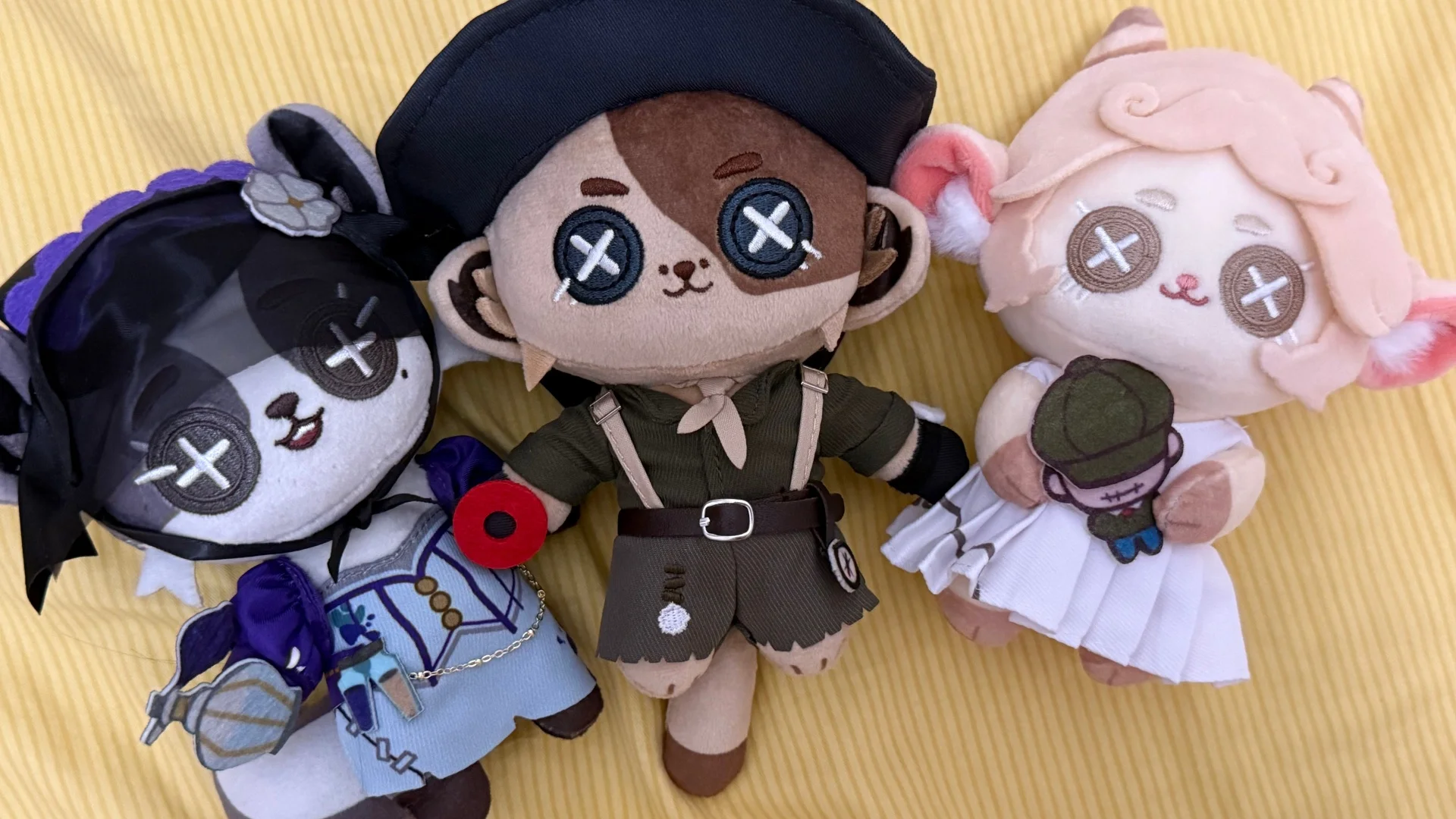 Official Anime Periphery Identity V Oletus Zoo Series 15cm Plush Dolls Gardener Seer Perfumer Prospector Collection Toy Gift