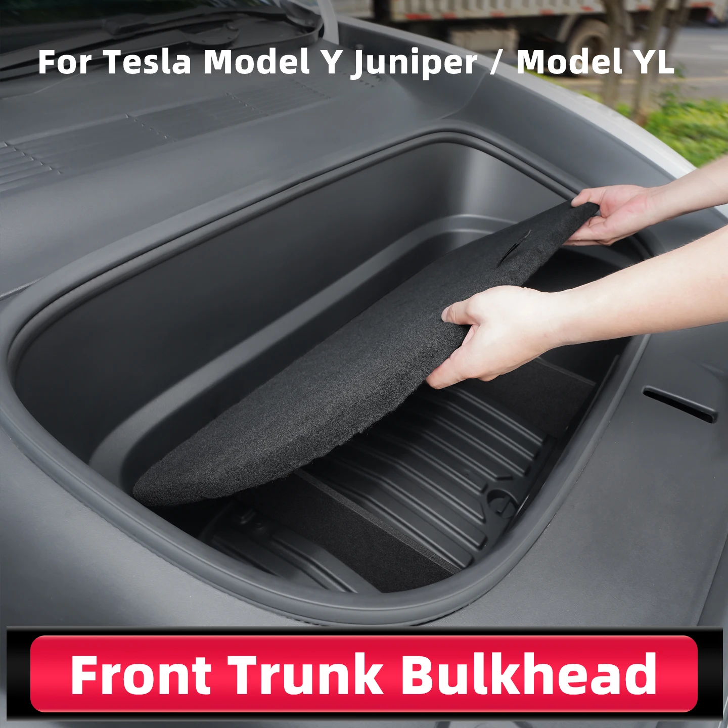 For Tesla Model Y Juniper 6 Seater Model YL 2025 2026 Car Front Trunk Interval Combination Partition Front Spare Box Organizer