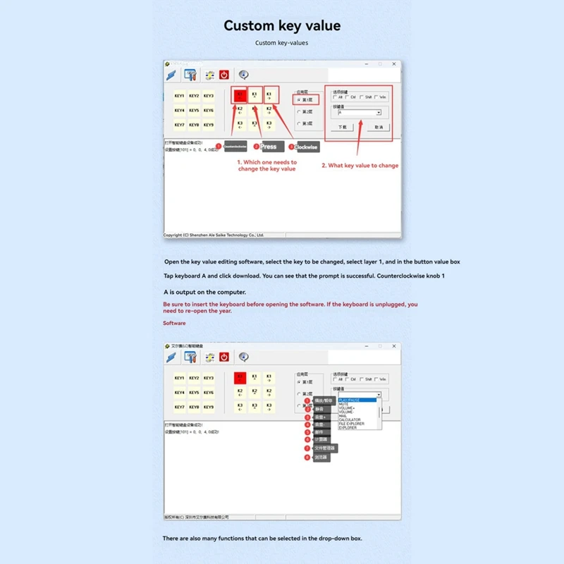 USB Volume Controller Computer USB Volume Adjustable Controller Support Shortcut Keys Customizable With RGB