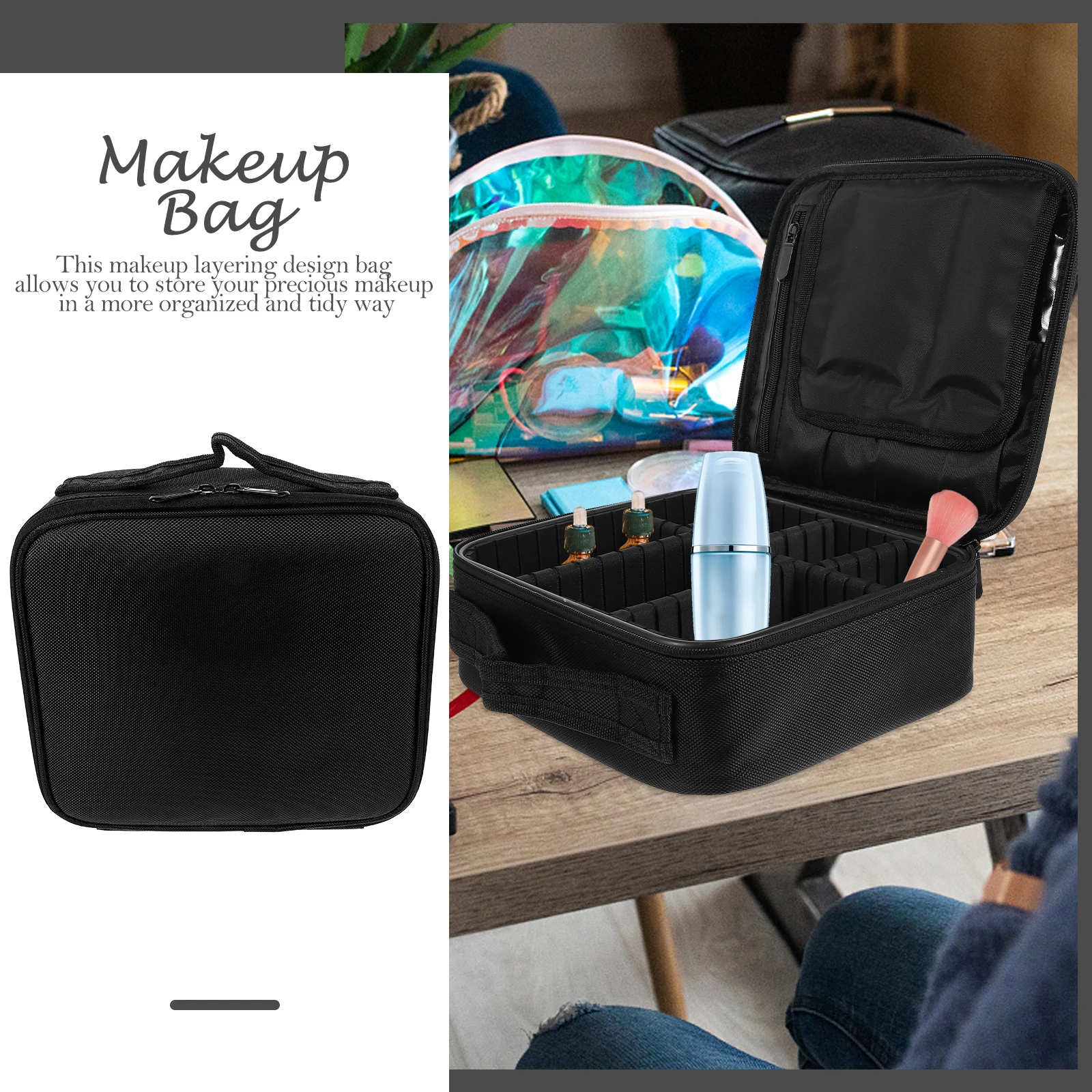 

Bag Travel Makeup Cosmetics Suite Toiletries Oxford Cloth Organizer Make-up Bags