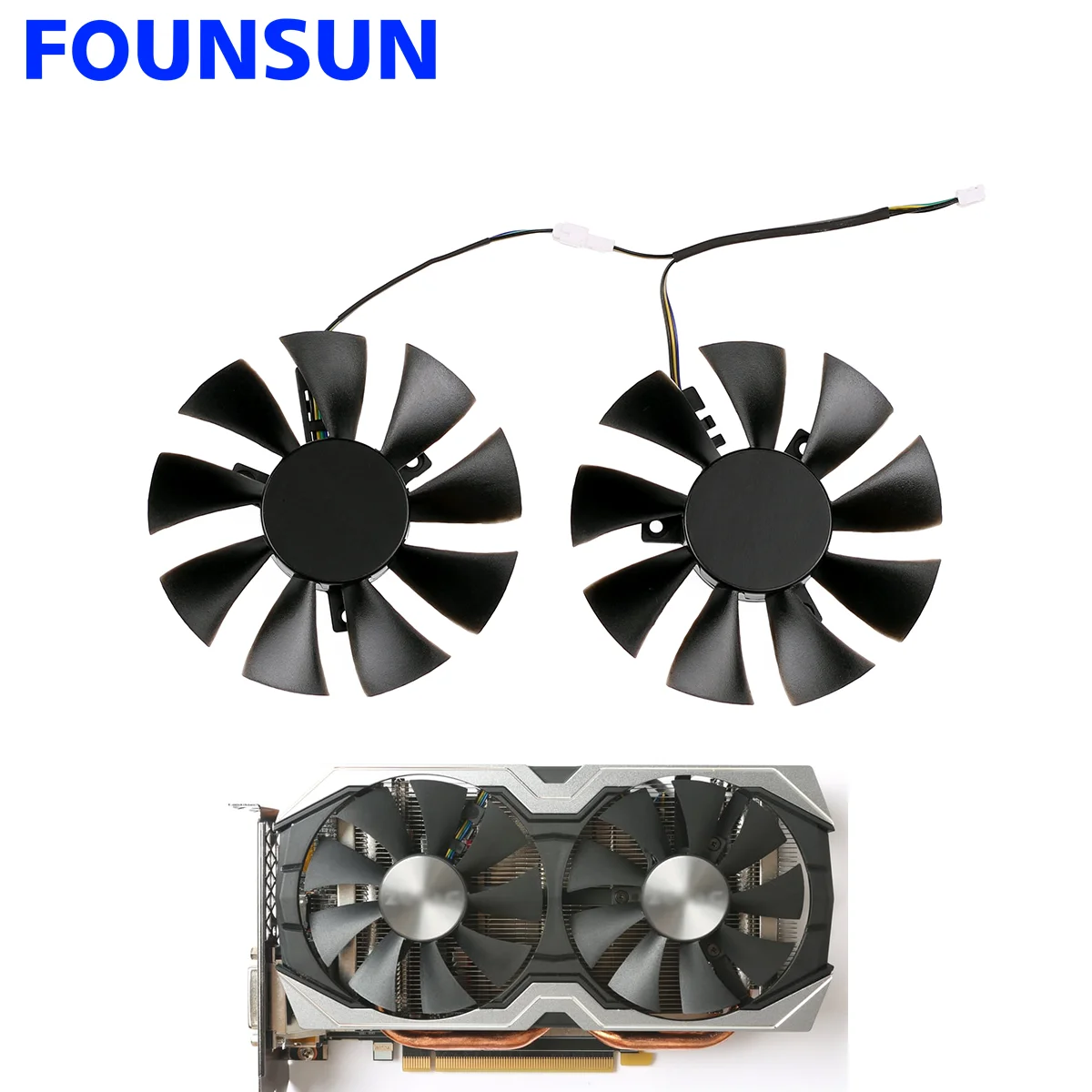 New 85MM GA91S2H 4Pin GPU Cooling Fan For ZOTAC GTX 1060 6GB GTX 1070 Mini GTX1050Ti Graphics Card Cooler Fan GFY09010E12SPA