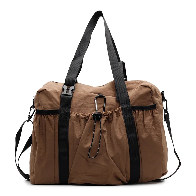 

Холщовый рюкзак для женщин, однотонный, легкая сумка через плечо большой вместимости, стильный дорожный повседневный рюкзак