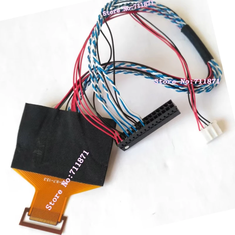 30P FPC FFC LVDS 1Ch 6Bit Screen Line Cable 30P FPC LVDS Screen Wire Line 9.7 13.3 0.4 Pitch 30Pin FPC LVDS Screen Cable Line