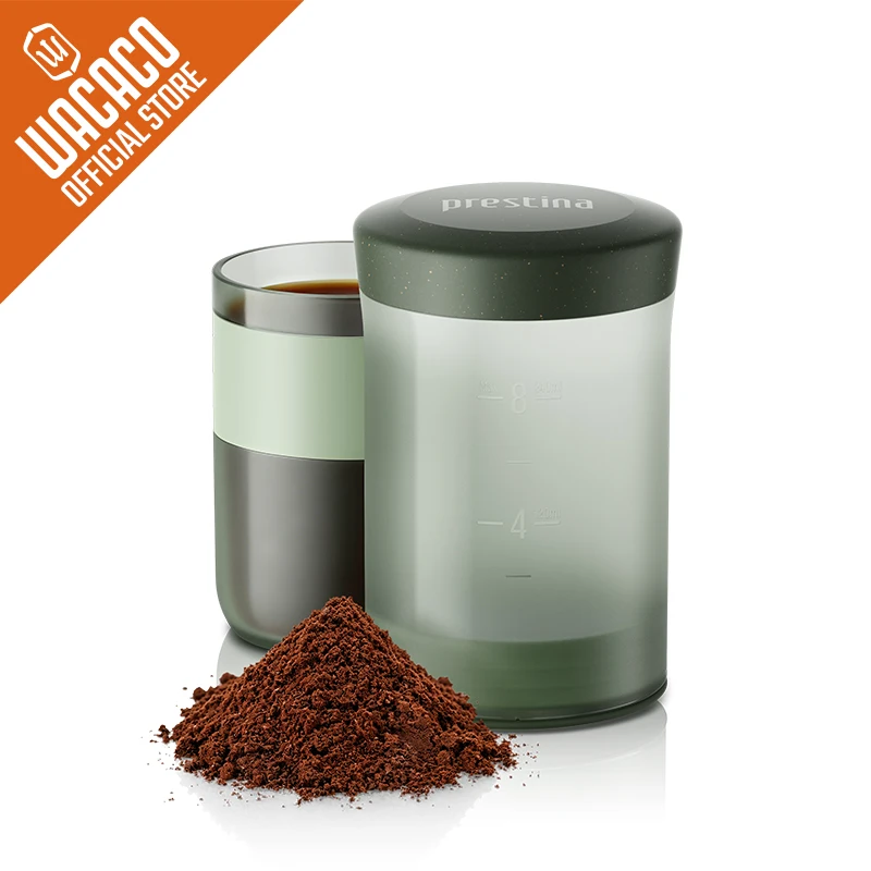 WACACO Prestina, All-in-1 Portable French Press Coffee Maker, Foldable Manual Brewer for Camping, Hiking & Travel, Easy Clean