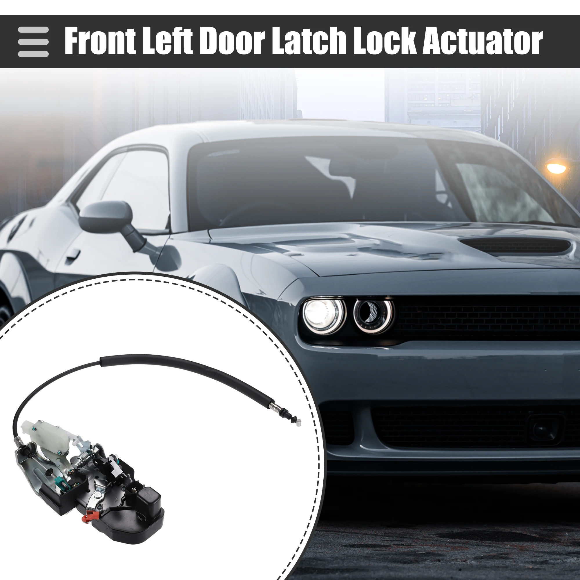 

Uxcell Front Left Car Door Latch Lock Actuator for Dodge Challenger 2011-2014 Metal