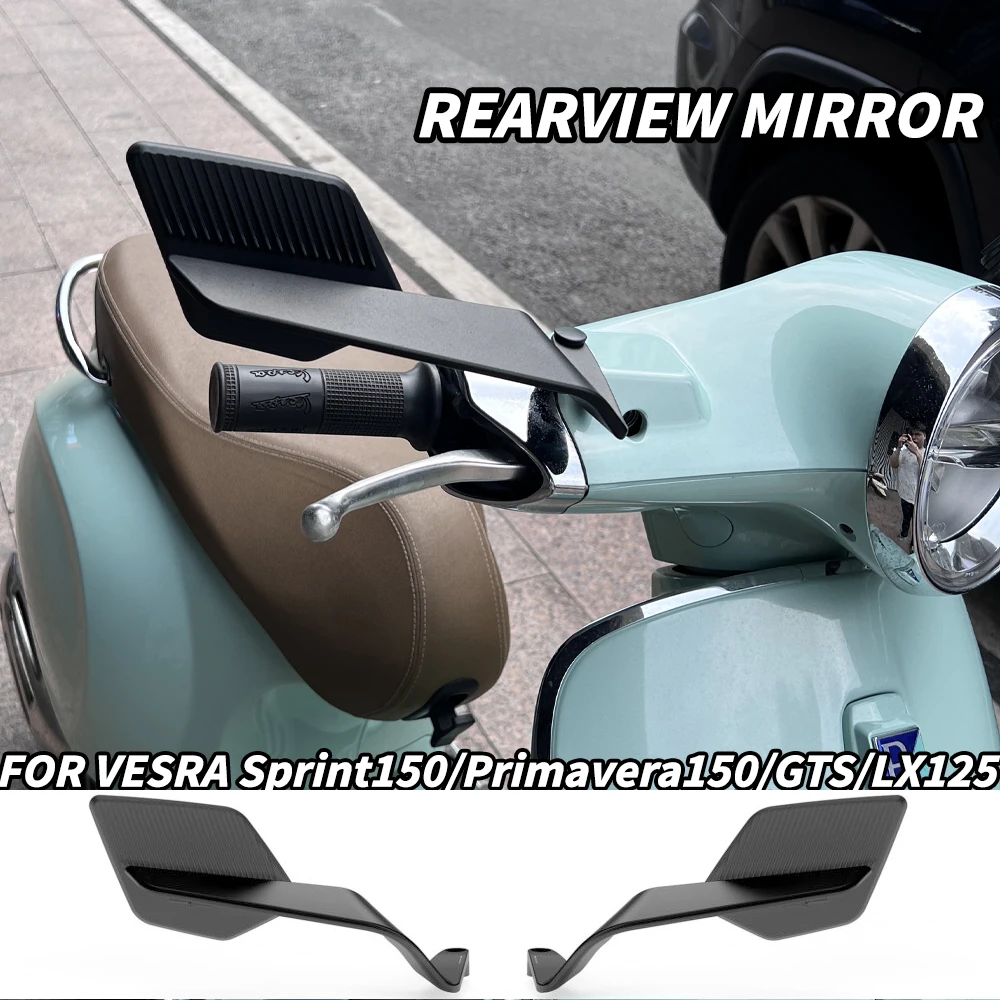 

Areyourshop Left & Right Rearview Mirror For Vespa Primavera 50 125 150 2014-2022 Motorcycle Accessories