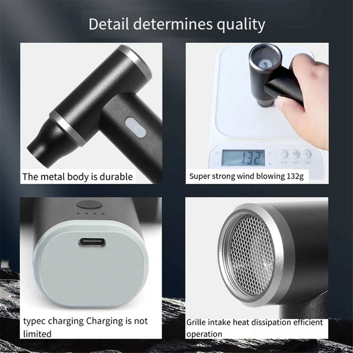 ダストブロワー ワイヤレスダストブロワー 110000RPM 暴力ブロワー ミニターボジェットファン ダスト除去