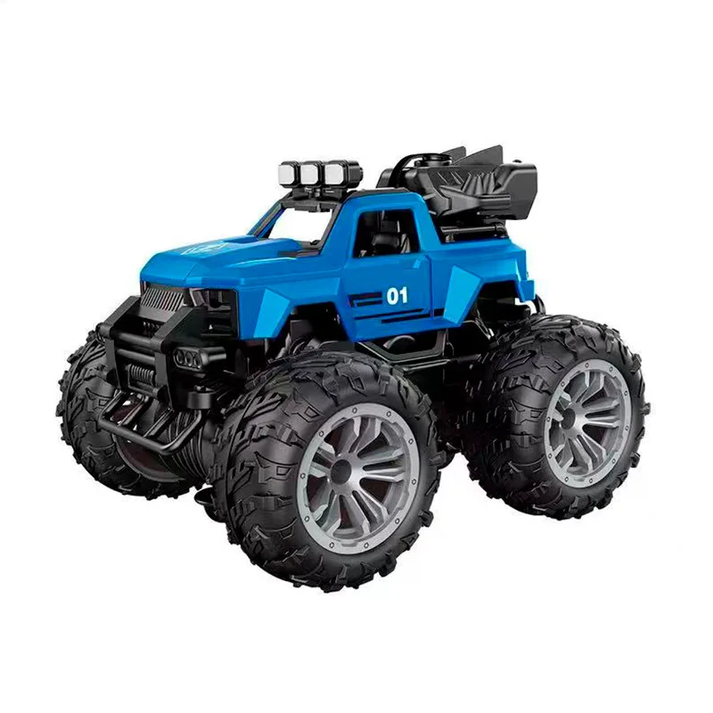 Toys Rc Car Off-Road Remote Control Car Stunt Racing Wireless Electric Large Tyre Trucks Light Spray Function Toy For Boys Gifts