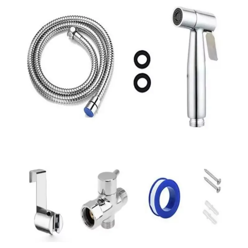 SHGO-Metal Hand Bidet Sprayer Kit Self-Cleaning Household Toilet Washing Sprinkler Bathroom Hygiene Sanitation Fixture